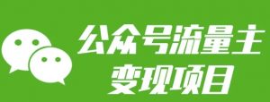 公众号流量主变现项目:每天2小时,普通人每月多挣三五千-薪火元第一资源库