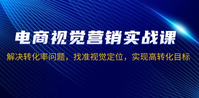 电商视觉营销实战课，解决转化率问题，找准视觉定位，实现高转化目标-梦凌网创