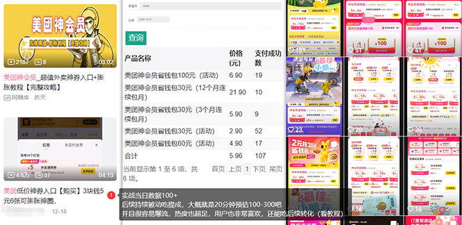 美团神券/神会员_入门级教程，外卖券膨胀推广项目【蓝海市场攻略】-梦凌网创