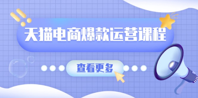 天猫电商爆款运营课程，爆款卖点提炼与流量实操，多套模型全面学习-梦凌网创