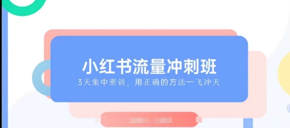 小红书流量冲刺班2025，最懂小红书的女人，快速教你2025年入局小红书-梦凌网创