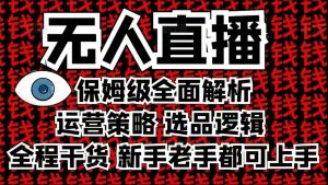 2025无人直播这么做就对了，保姆级全面解析，全程干货，新手老手都可上手-薪火元第一资源库