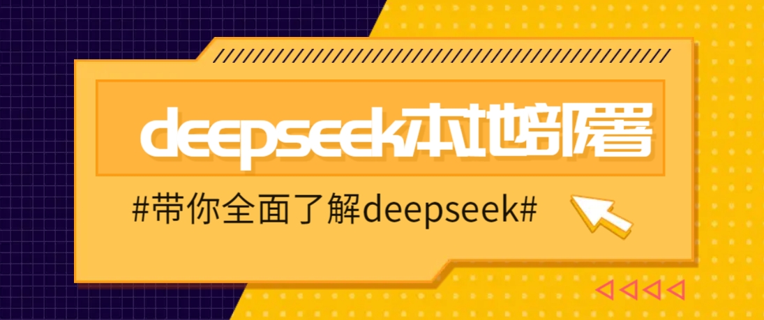 DeepSeek本地部署详细教程，轻松将deepseek部署到你的电脑上-梦凌网创