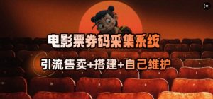 电影票券码采集系统_从商户放单转型做抢单达人-薪火元第一资源库