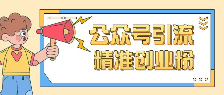 公众号引流创业粉玩法，0基础即可轻松掌握流量-梦凌网创