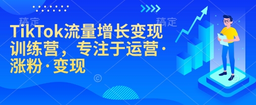 TikTok流量增长变现训练营，专注于运营·涨粉·变现-梦凌网创
