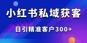 2025最新小红书平台引流获客截流自热玩法讲解,日引精准客户300+-薪火元第一资源库