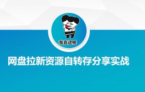 网盘拉新资源自动转存分享实战-薪火元第一资源库