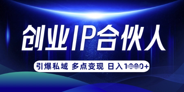 云帆·创业ip合伙人打造3.0，从0到1教你做网创，实现月入过W-梦凌网创