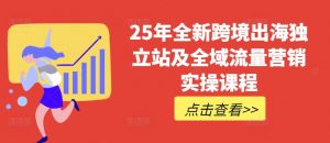 25年全新跨境出海独立站及全域流量营销实操课程,跨境电商独立站TIKTOK全域营销普货特货玩法大全-薪火元第一资源库