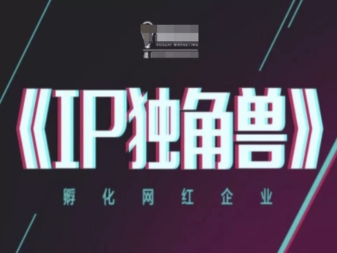 IP独角兽，孵化网红企业，ip教程-梦凌网创