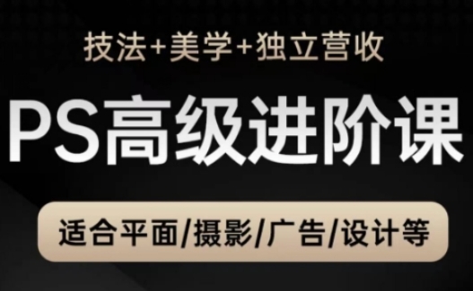 PS高级后期进阶课(技法+美学+独立营收)，适合平面摄影广告设计等-梦凌网创