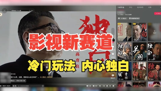 最新影视解说玩法，人物独白，30天涨粉24万+，全流程拆解【揭秘】-梦凌网创