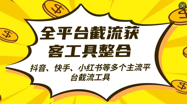 全平台截流获客工县整合全自动引流，日引2000+精准客户【揭秘】-梦凌网创