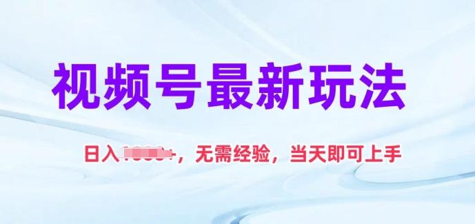 视频号最新玩法，日入1k+，无需经验，当天即可上手【揭秘】-梦凌网创