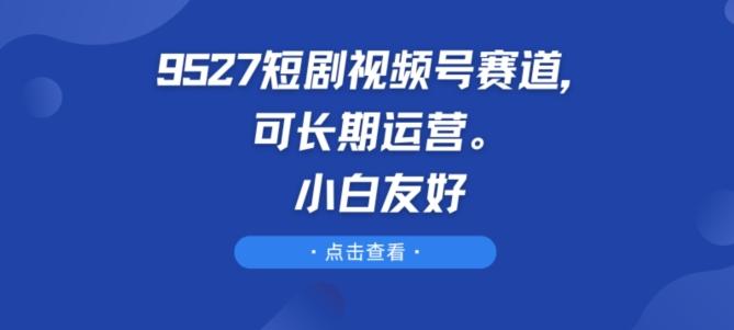 9527短剧视频号赛道，可长期运营，小白友好【揭秘】-梦凌网创