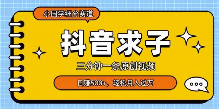 小国学细分赛道，三分钟一条原创视频，日赚500+，可矩阵复制-薪火元第一资源库