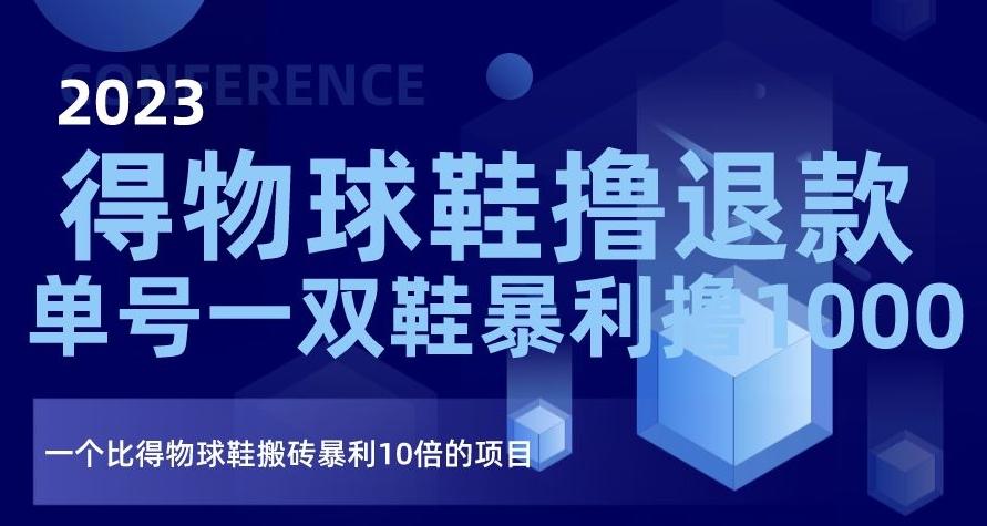 2023得物球鞋撸退款，单号一双鞋暴利撸1000，一个比得物球鞋搬砖暴利10倍的项目【揭秘】-梦凌网创