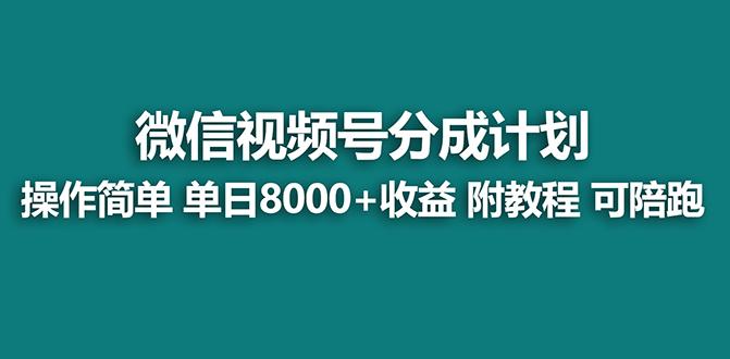 【蓝海项目】视频号分成计划最新玩法，单天收益8000+，附玩法教程，24年…-梦凌网创