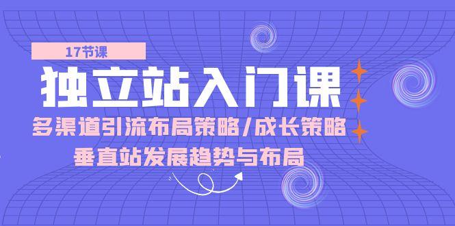 独立站 入门课：多渠道 引流布局策略/成长策略/垂直站发展趋势与布局-梦凌网创