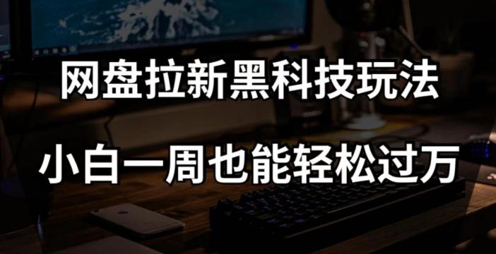 网盘拉新黑科技玩法，小白一周也能轻松过万【全套视频教程+黑科技】【揭秘】-梦凌网创