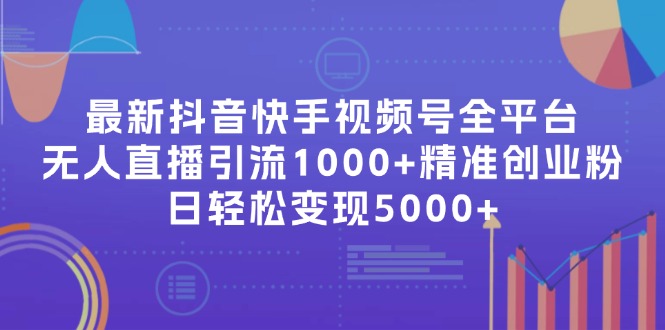 最新抖音快手视频号全平台无人直播引流1000+精准创业粉，日轻松变现5000+-梦凌网创