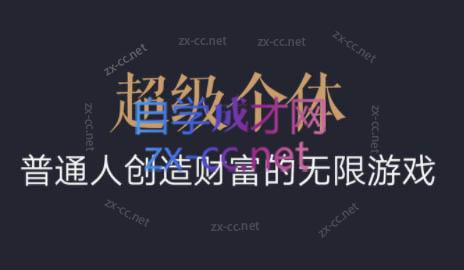 超级个体·普通人创造财富的无限游戏-梦凌网创