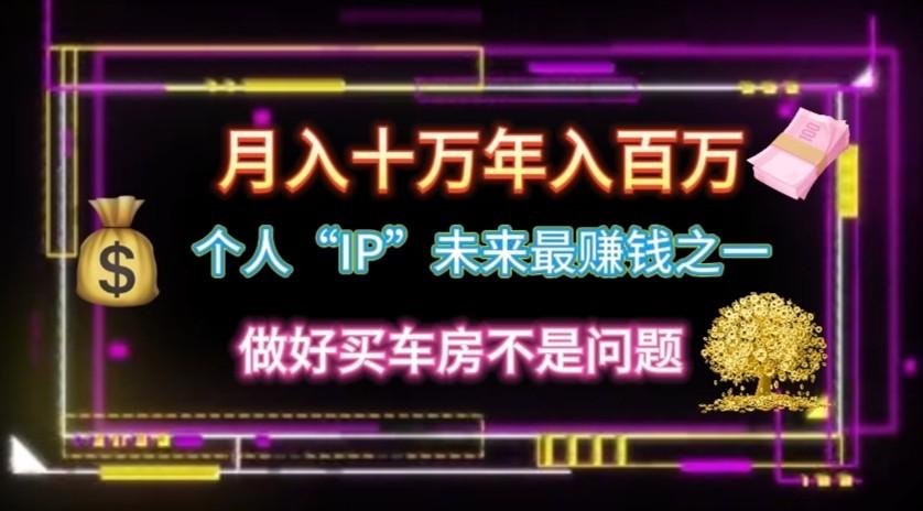 个人“ip”月入10w，年入100w-梦凌网创