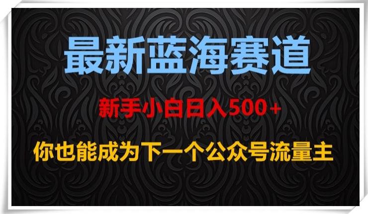 最新蓝海赛道，新手小白日入500+，你也能成为下一个公众号流量主【揭秘】-梦凌网创