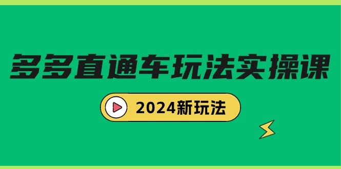 (9412期)多多直通车玩法实战课，2024新玩法(7节课)-梦凌网创