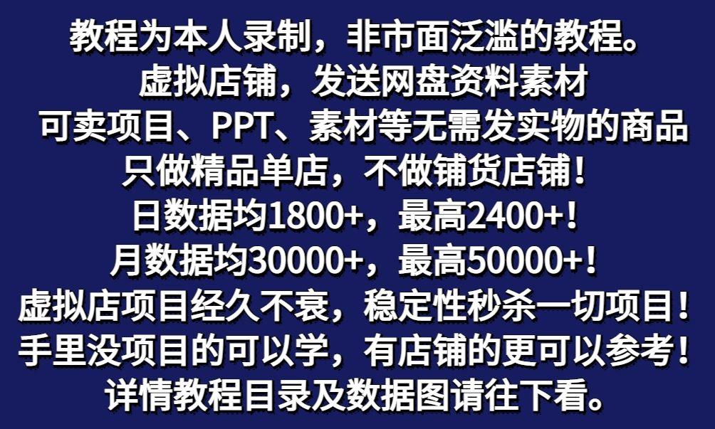 图片[2]-拼多多虚拟电商训练营月入50000+你也行，暴利稳定长久，副业首选-梦凌网创