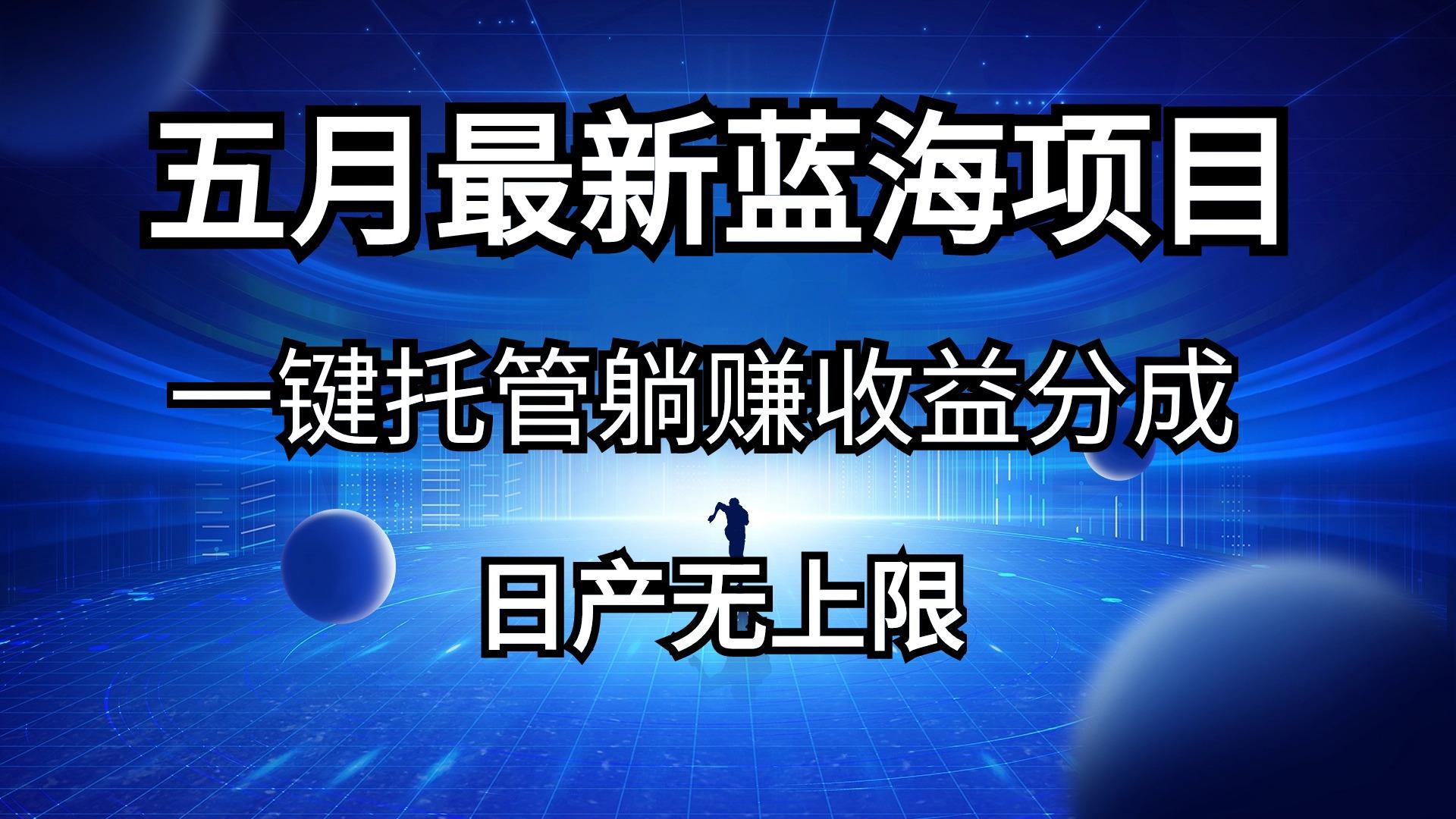 五月刚出最新蓝海项目一键托管 躺赚收益分成 日产无上限-梦凌网创