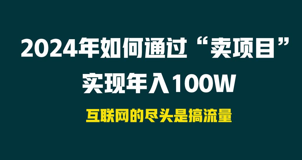 2024年如何通过“卖项目”实现年入100W-梦凌网创