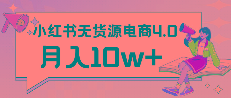 小红书新电商实战 无货源实操从0到1月入10w+ 联合抖音放大收益-梦凌网创