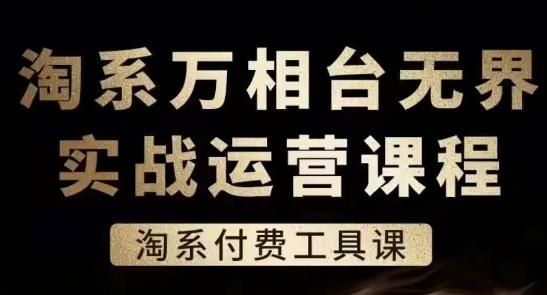 淘系万相台无界实战运营课，淘系付费工具课-梦凌网创