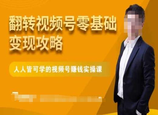 微信视频号零基础变现攻略，人人皆可学的视频号赚钱实操课-梦凌网创