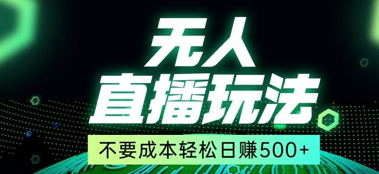 全网首发24年最新无人直播玩法，不需要成本，无需人力，一台电脑24小时为你工作-梦凌网创