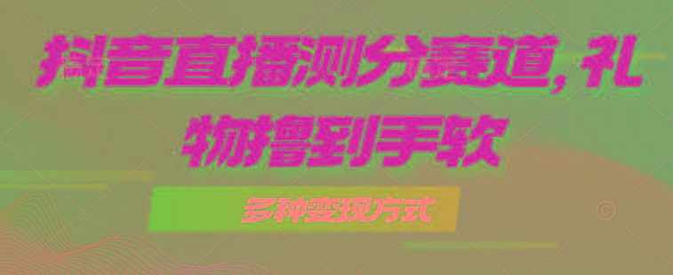 抖音直播测分赛道，多种变现方式，轻松日入1000+-梦凌网创