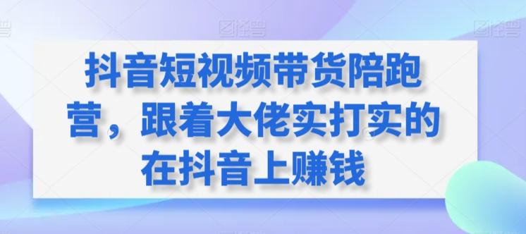 抖音短视频带货陪跑营，跟着大佬实打实的在抖音上赚钱-梦凌网创