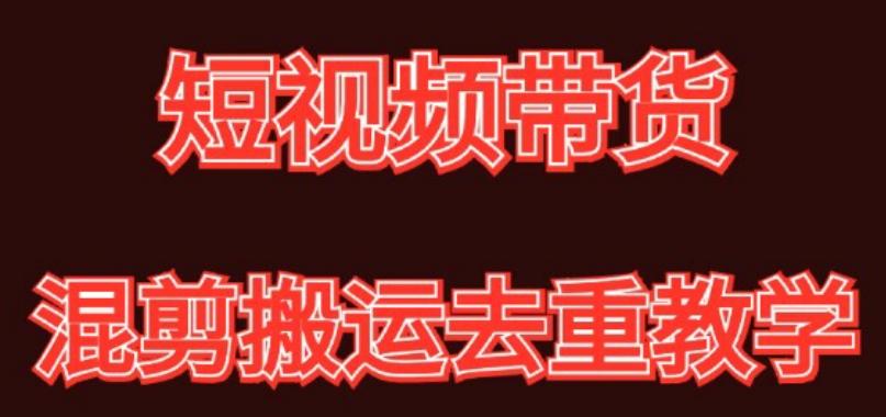 混剪去重短视频带货玩法，混剪搬运简单过原创思路分享-梦凌网创