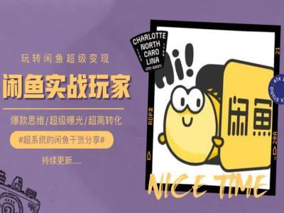 手把手教你0到1系统玩转闲鱼变现，爆款思维/超级曝光/超高转化-梦凌网创
