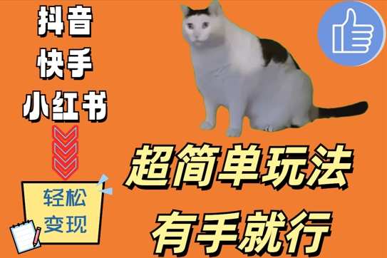 超简单玩法，有手就行，靠猫咪视频日入500+【揭秘】-梦凌网创