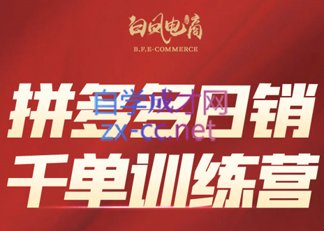 白凤电商学院·拼多多日销千单训练营(更新7月)-梦凌网创