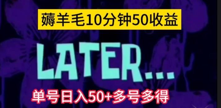 美团薅羊毛玩法，单号日入50+多号多得【仅揭秘】-梦凌网创