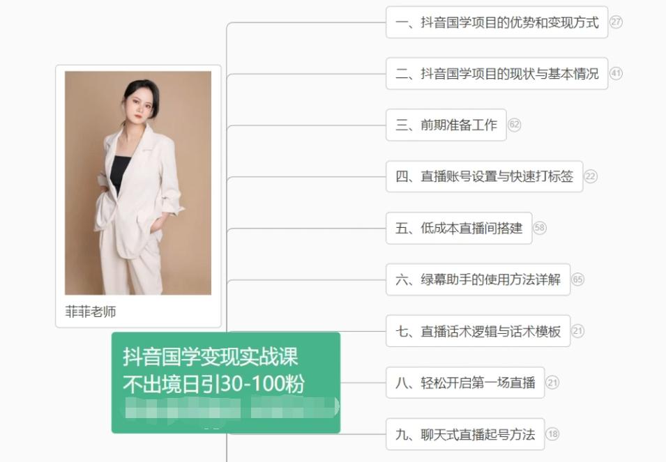 抖音国学变现项目：不出境日引30-100粉实战课程-梦凌网创