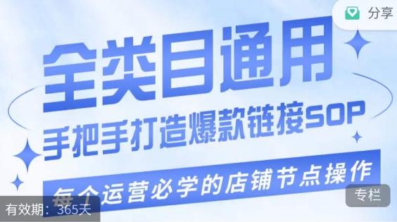 单品爆款打造实操运营，单品爆款从“0”-“1”手把手演练运营步骤-梦凌网创