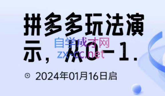 吴老师·拼多多从选品到截流到付费的玩法技巧-梦凌网创