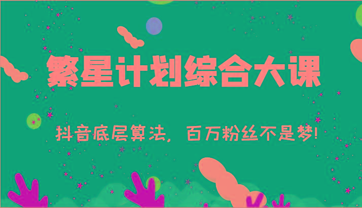 2024繁星计划综合大课：抖音底层算法，百万粉丝不是梦!(77节)-梦凌网创