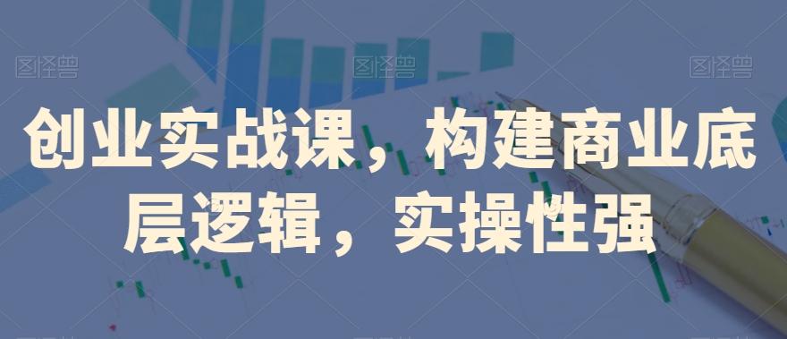 创业实战课，​构建商业底层逻辑，实操性强-梦凌网创