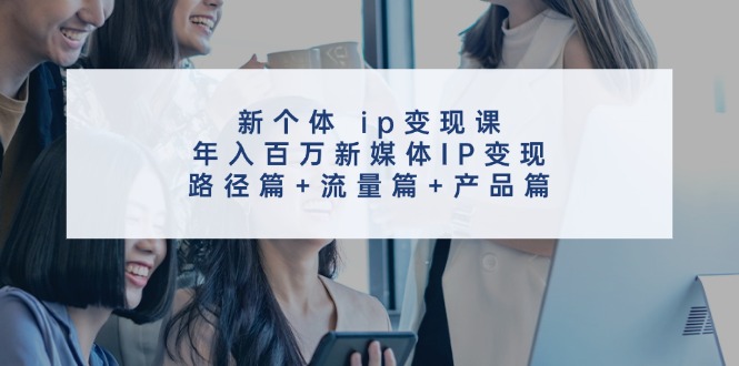新个体ip变现课，年入百万新媒体IP变现，路径篇+流量篇+产品篇-梦凌网创